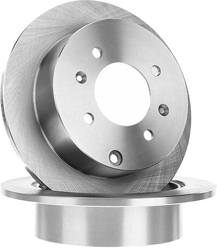 Miniatura 5 de A-Premium Kit de rotores de freno de disco sólido trasero de 10.31 pulgadas (10.315 in) + pastillas de cerámica compatibles con modelos
