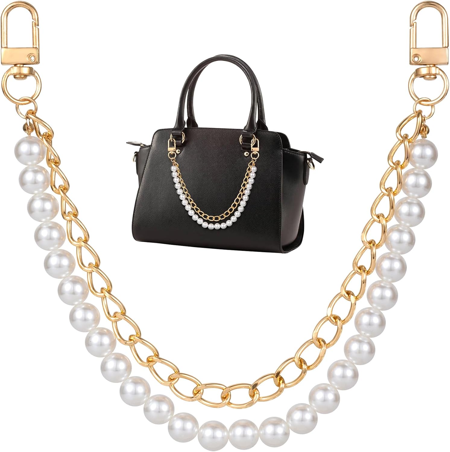 HINZIC Purse Chain Extender, Handbag Straps, Short Tote Chain Charm