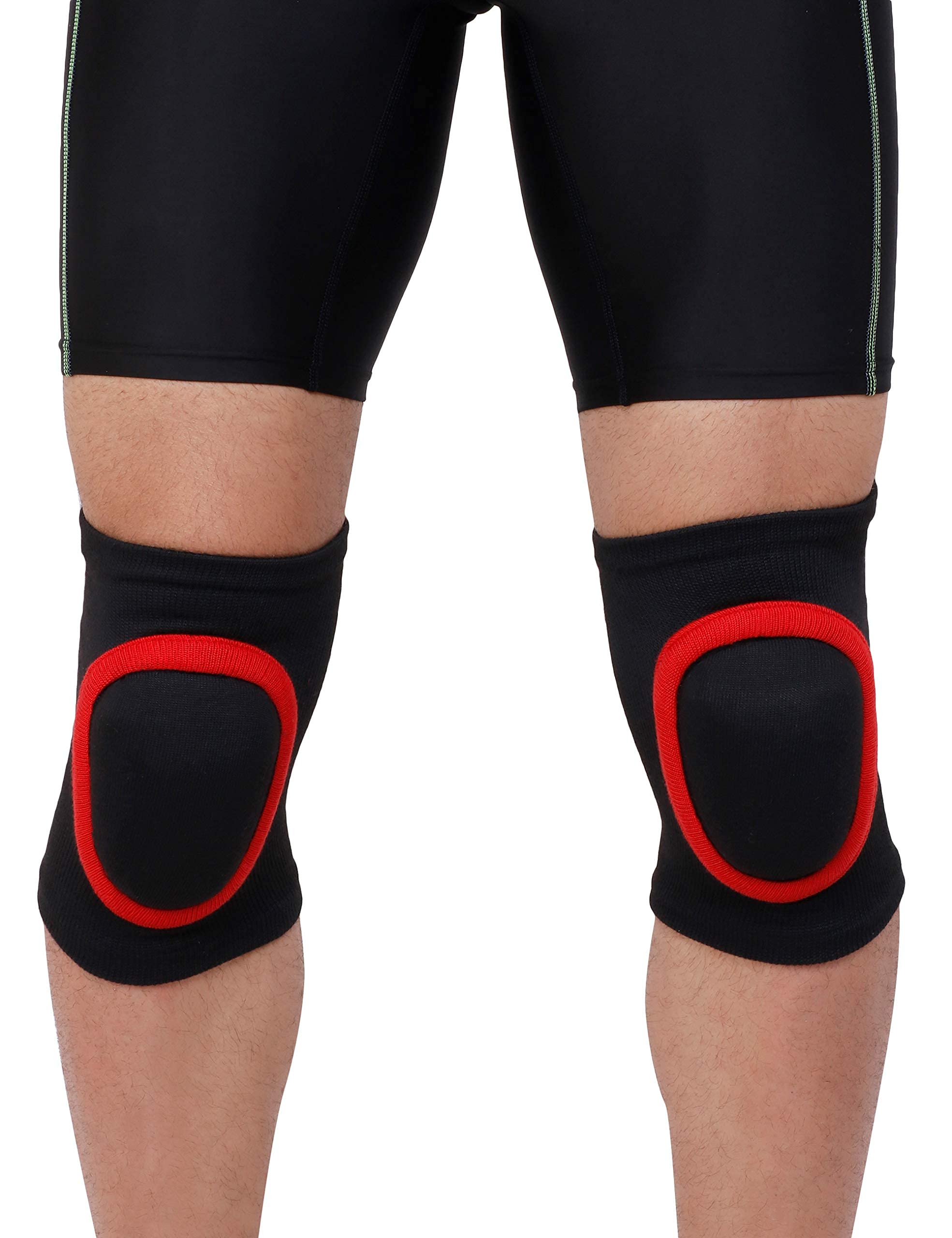 NEVER LOSE Dancing/Skating/Cycling/Guard Protector Knee Pads (Red, Kids)