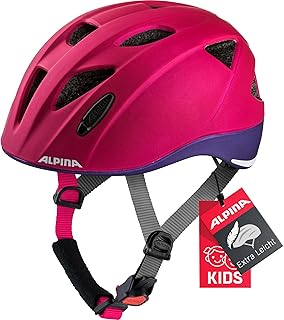 ALPINA XIMO L.E. Lightweight, Safe & Shatterproof Bicycle Helmet with Optional LED Light for Children