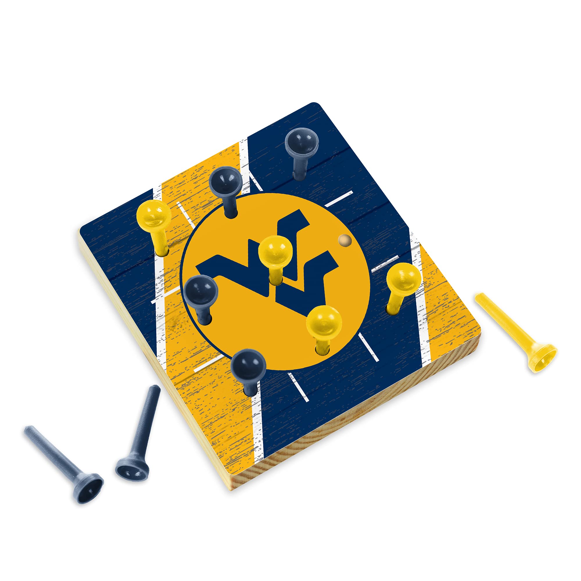 Rico Industries NCAA West Virginia Mountaineers Peg Tic Tac Toe Game