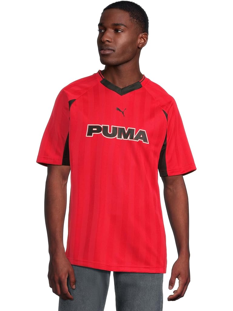 Red PUMA Sport Lifestyle Soccer Jersey