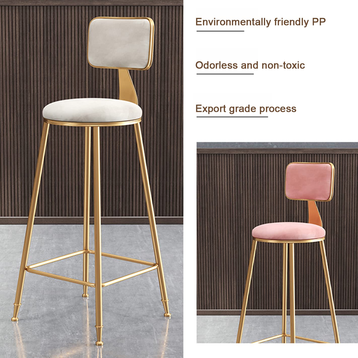 木製 鉄製 バーチェア バースツール　2脚セット Amazon｜バースツール鉄バースツール2つのバーチェアのセット