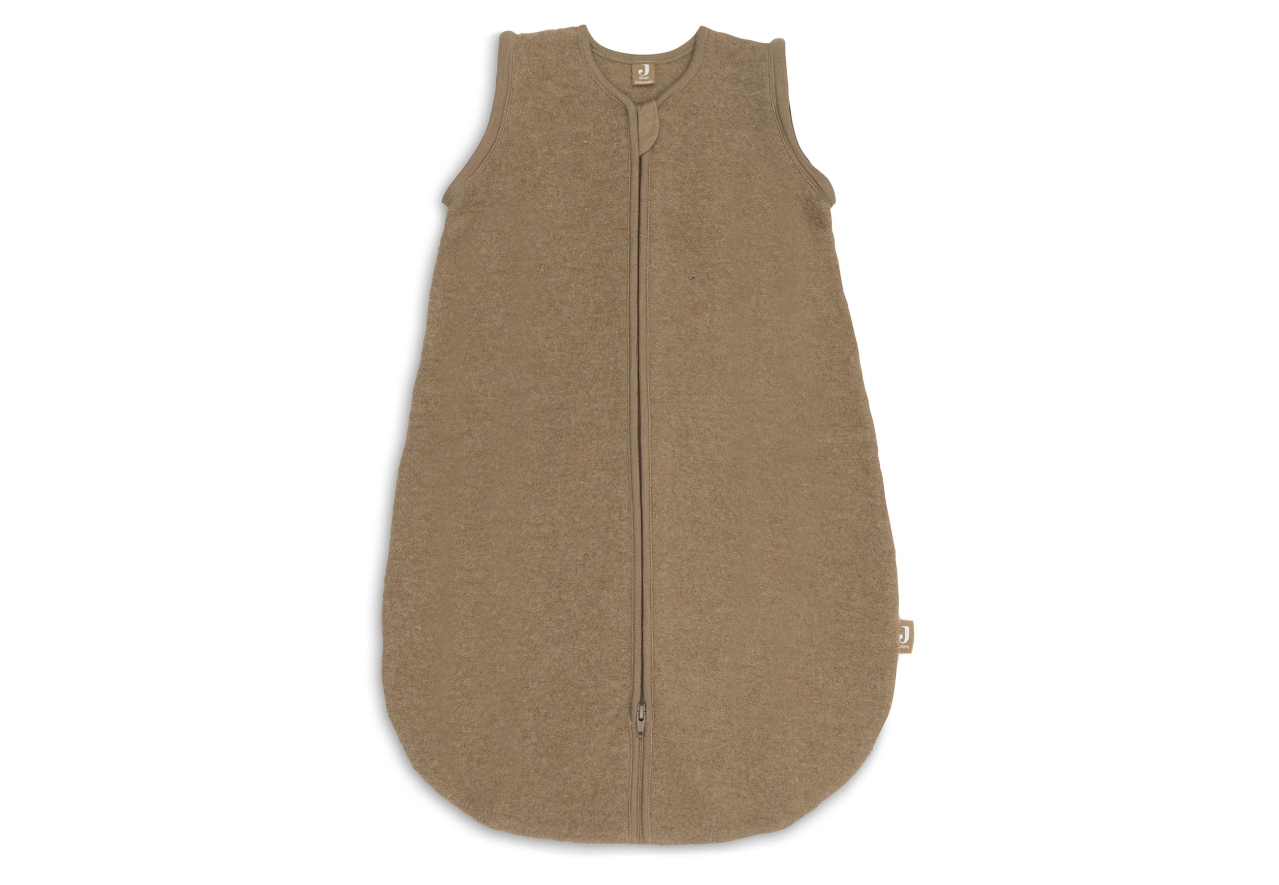 Jollein Śpiwór niemowlęcy z wełny, 90 cm, od 2,0 do 2,5 TOG, 100% wełna z merynosów, zdejmowane rękawy, regulacja temperatury, certyfikat Öko-Tex, Hazel