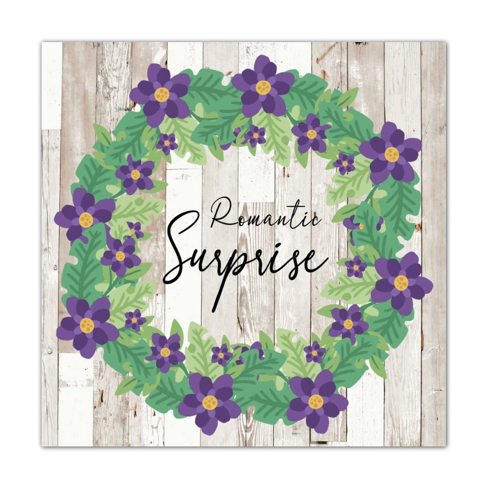 Panneau de motivation en bois floral pour embellir votre cuisine ou entrée accueillante