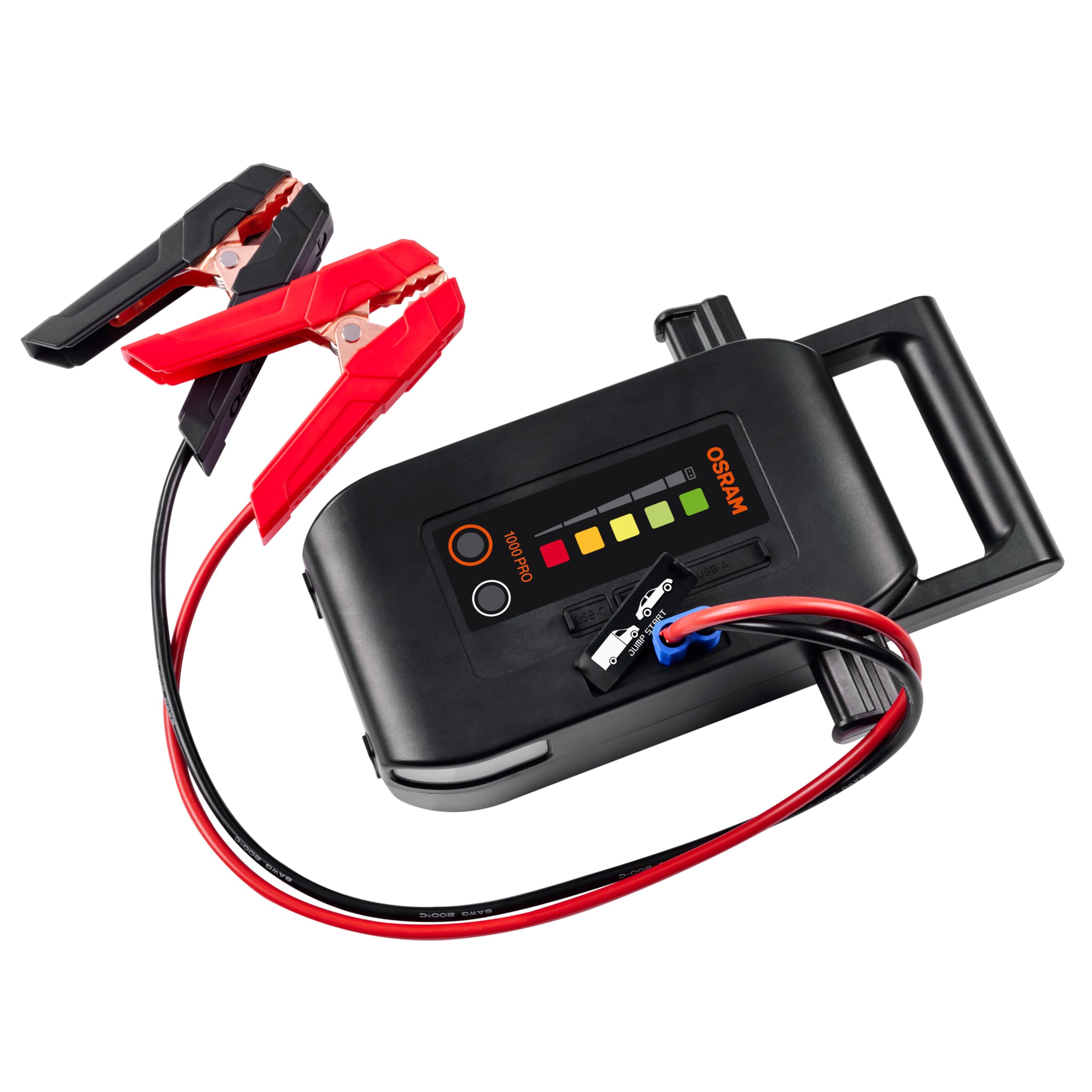 OSRAM BATTERYstart PRO 1000,OEBSPL1000, avviatore di emergenza agli ioni di litio e cobalto per officine professionali, per auto e furgoni di piccole/medie/grandi dimensioni