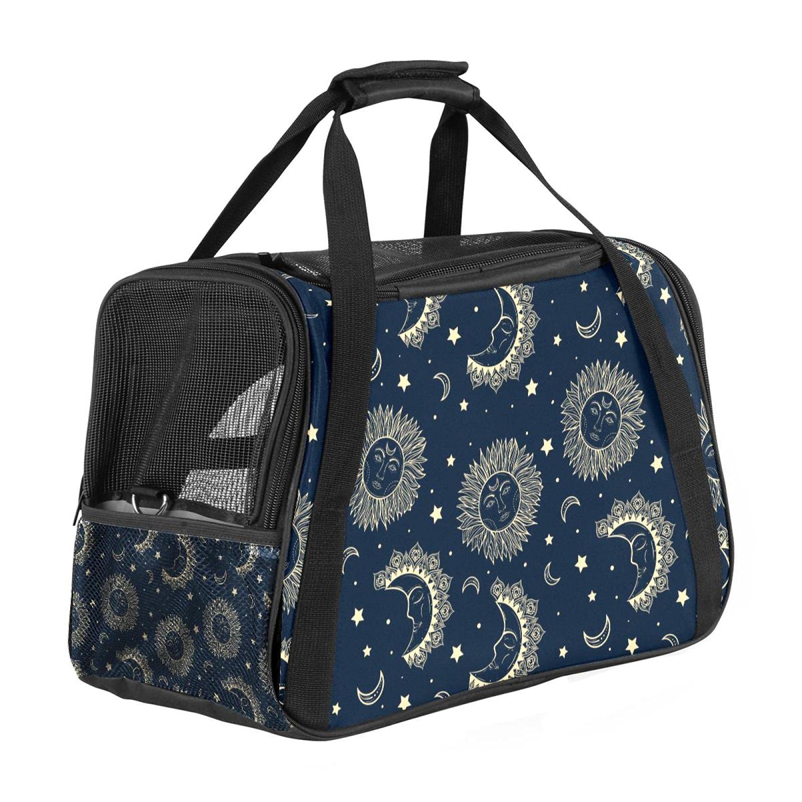 Sac de transport chat et chien Galaxy Moon Sun pour voyager sereinement en train ou voiture