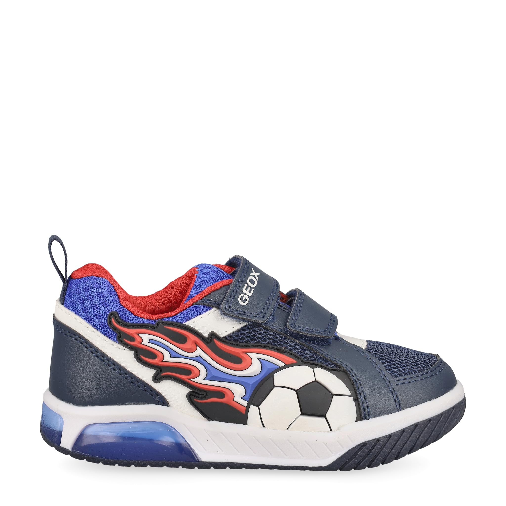 Geox J INEK Boy B Trainers, Navy/Red, 34 EU