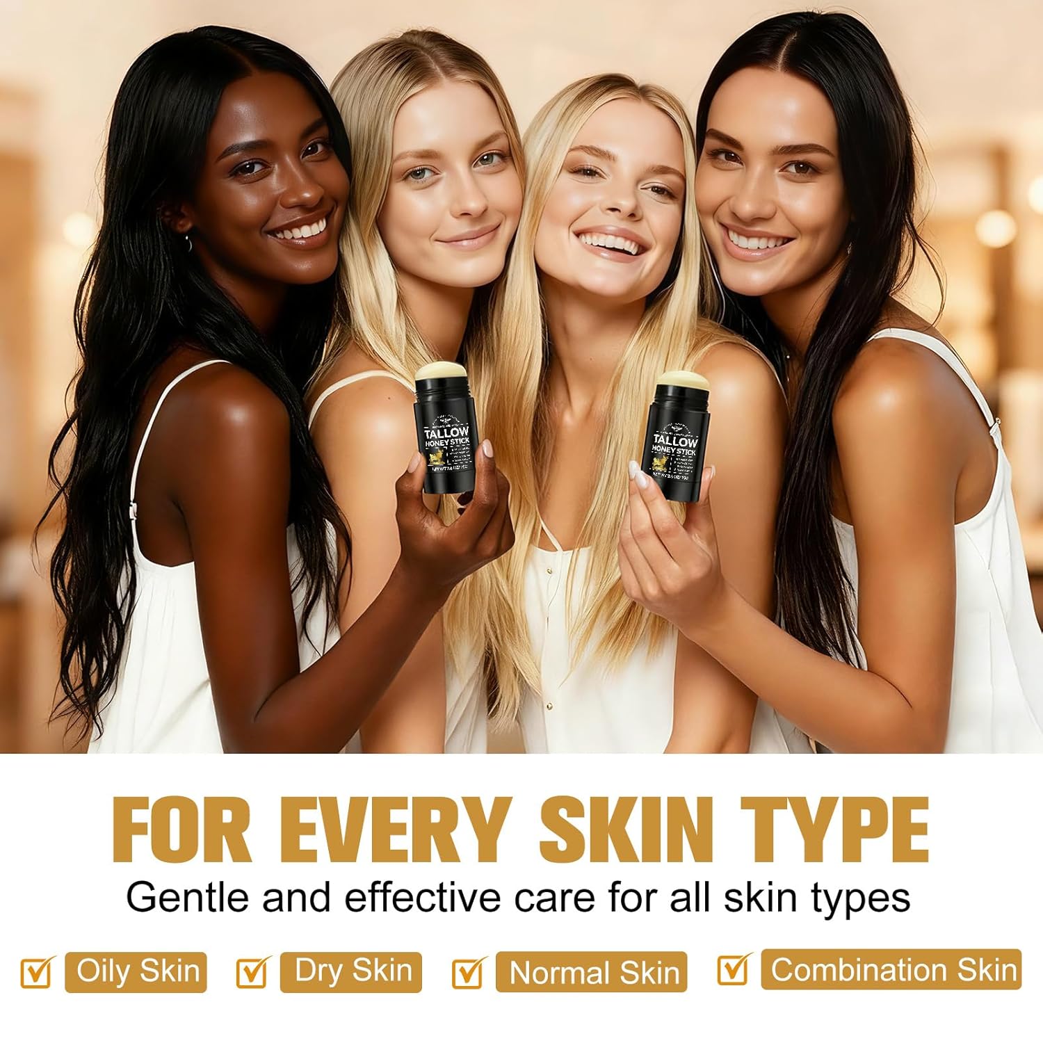 Beef Tallow for Skin, Organic Beef Tallow Balm Stick, 100% Grass-Fed Honey & Beeswax, Deep Hydration For Dry & Aging Skin, Natural Barrier, Nourishing Moisturizer, 2.6oz - Image 8