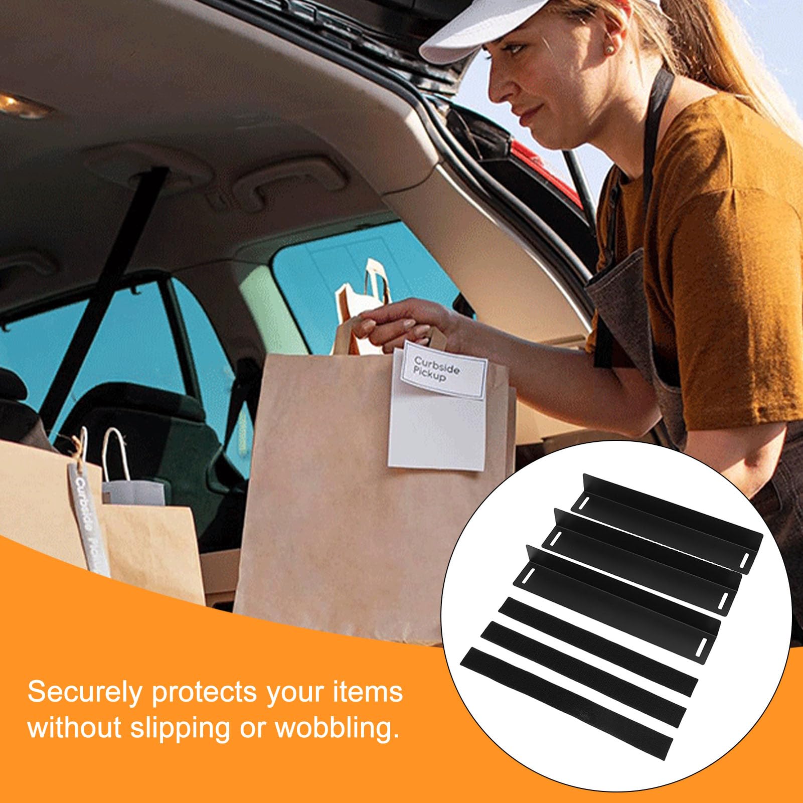 Photo 1 of Diyeeni 3 PCS Car Trunk Cargo Organizer Blocks, Metal Free Association Trunk Divider, Space Saving, Vehicle Tidy Storage Organisation Accessories for Auto Boot, SUV and Sedan