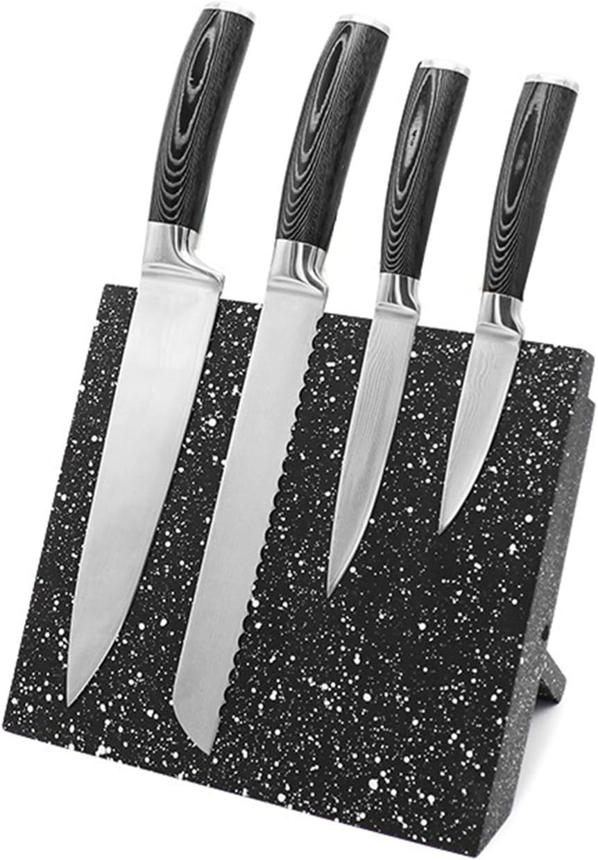 lehom Knife Block Foldable Wooden Powerful Knife Holder