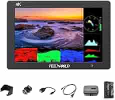 FEELWORLD T7PLUS Monitor Da Campo 7 Pollici Full HD - Per DSLR, 4K HDMI, IPS 1920x1200, Con Batteria F550 - Foto 4