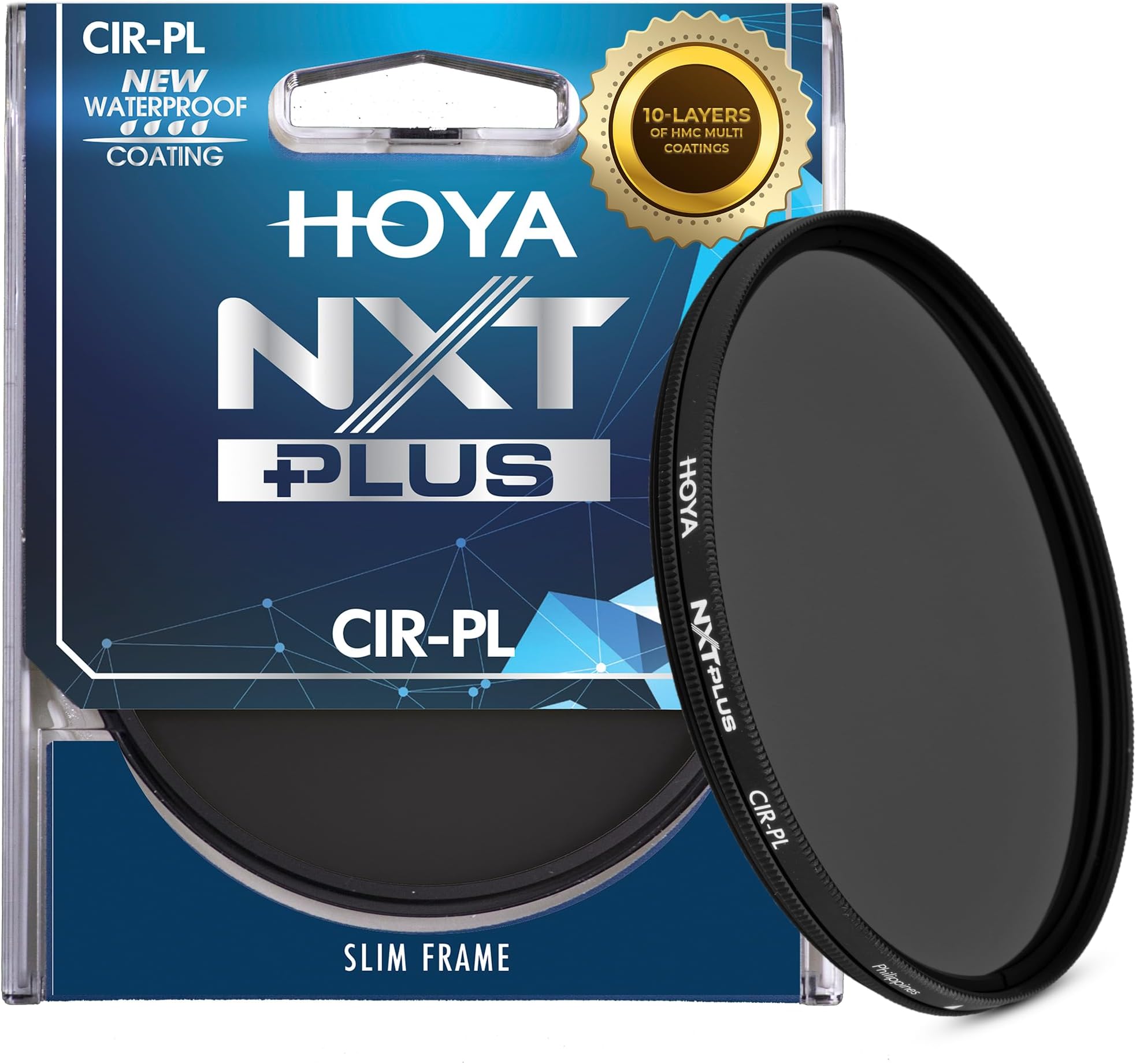 Hoya NXT Plus 67mm Polarizing Filter — Circular Polarizer with Waterproof Top-Coat, 10-Layer HMC Coatings, 1.72 Filter Factor for Faster AF, Low-Profile Aluminum Frame for Outdoor Photography