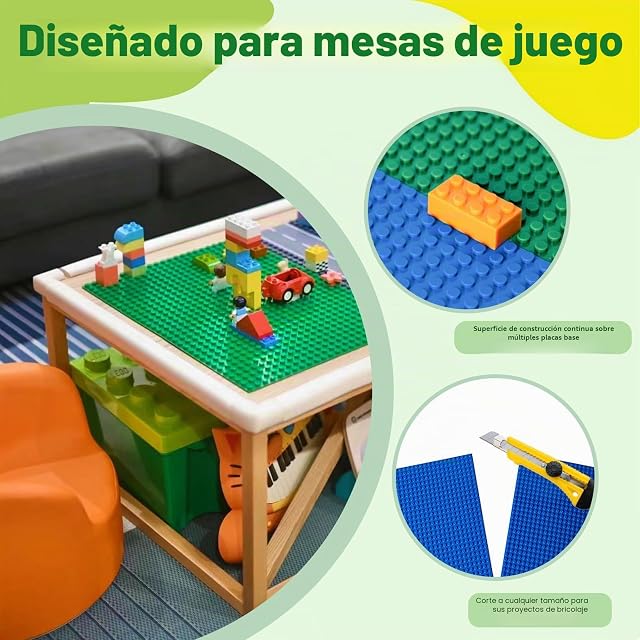 Foto 4 de 7 de Neuytiky 6 Piezas Placa Base clásica Cuadrada,Bloques De Construcción Placas Base,Classic Base de 32x32 Tacos…