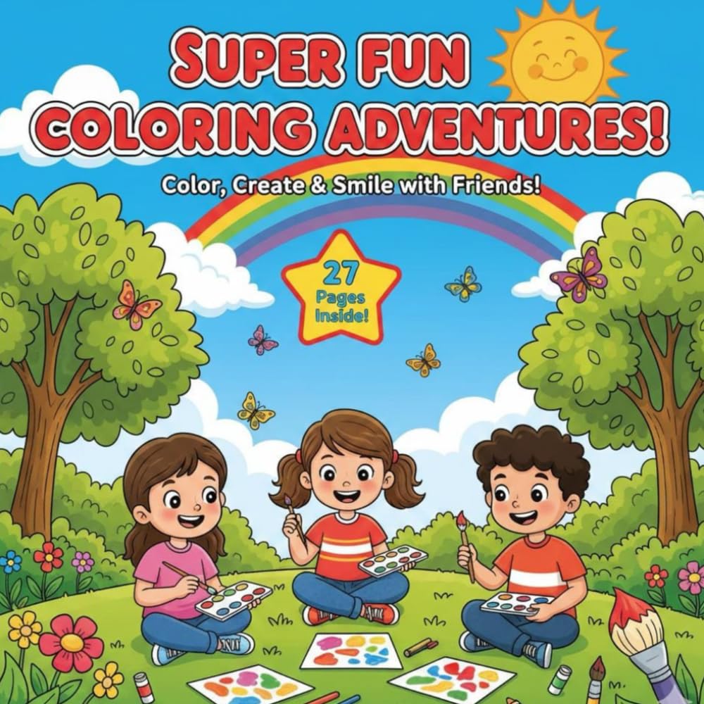 Super Fun Coloring Adventure: A Coloring Book For Kids