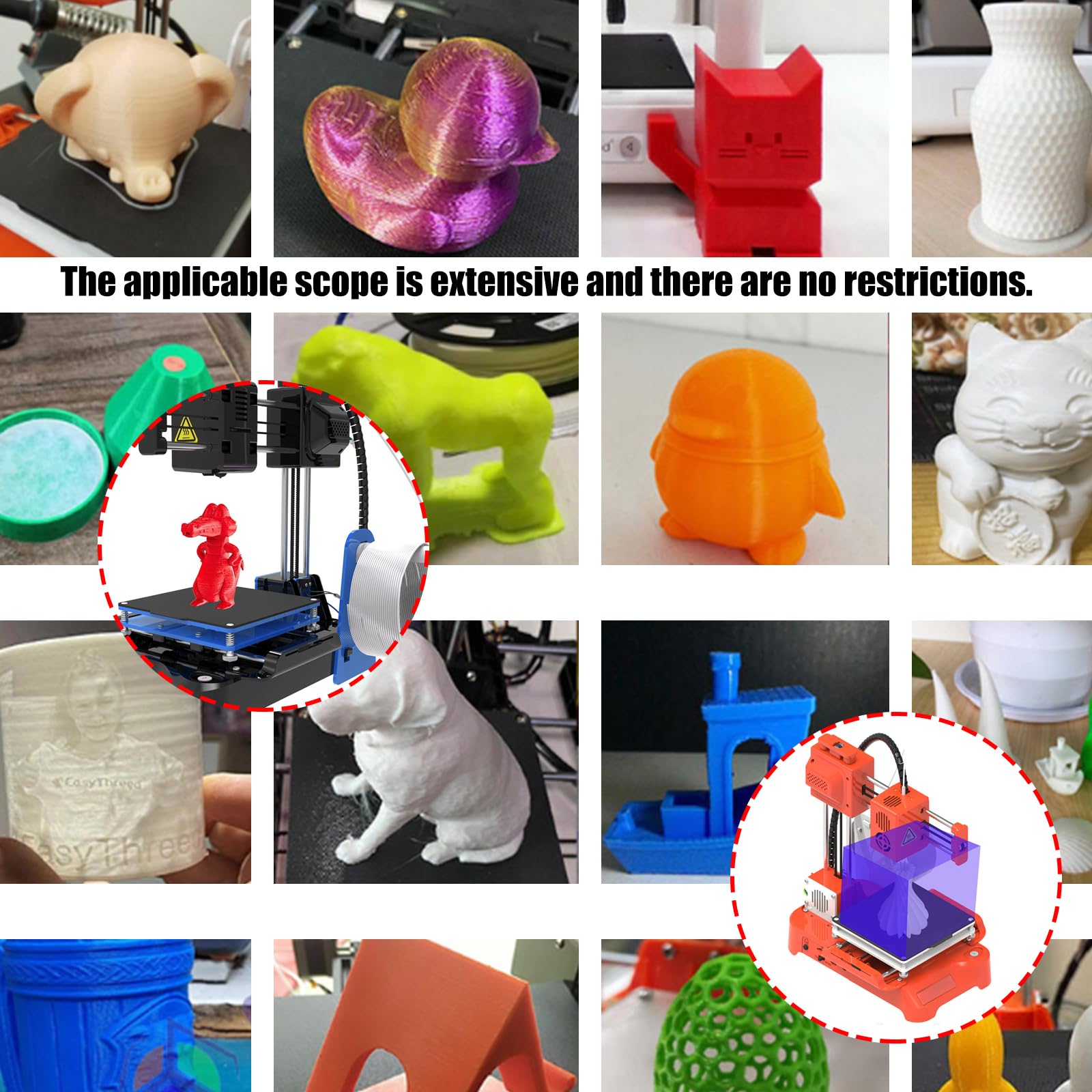 Kompakte 3D Druckmaschine, 3D Drucker, ideal für Einsteiger, kompatibel für 1, 75 mm Filamente, 1-Tasten Druck