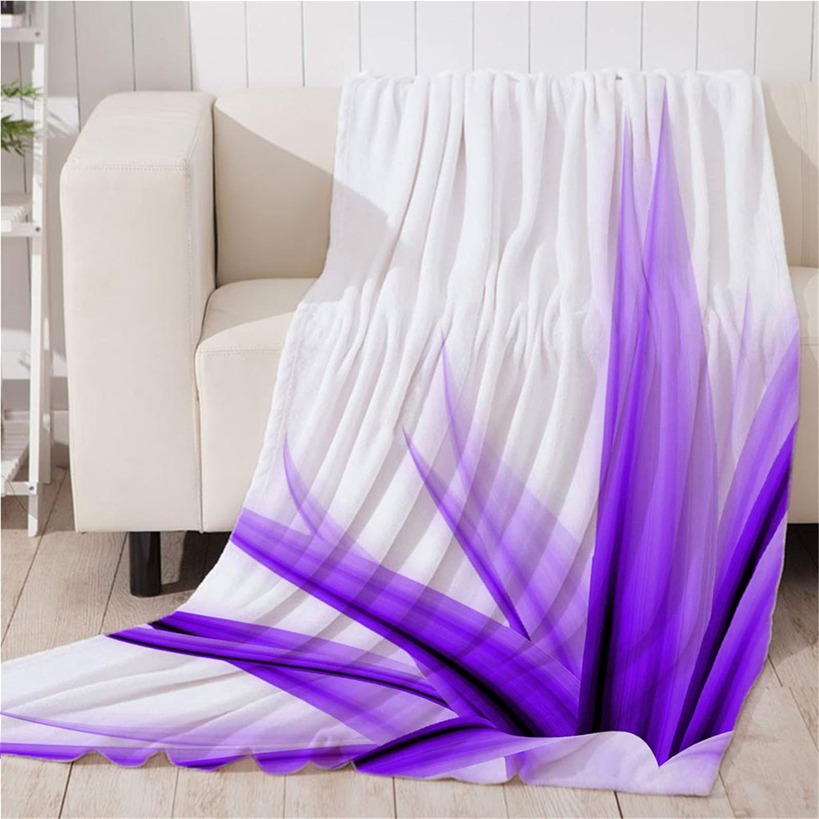 Chickw11 Coperta di Flanella Stampa Farfalla 3D, Coperta Flanella Microfibra Morbida Leggera Coperte Comfort Calda Coperta per Letto Singolo Matrimoniale (Acquerello,80x120cm