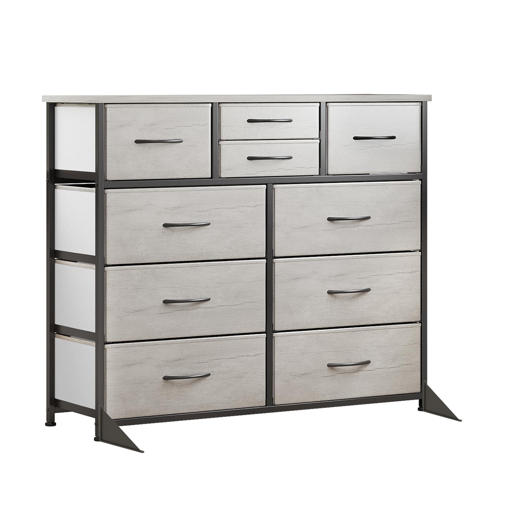 Photo 1 of **MISSING HARDWARE** LUMTOK 10 Drawer Dresser - Greige