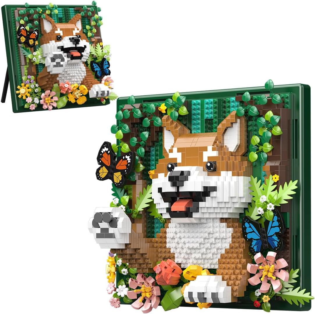 Axolotl Building Set, 6 in 1 Mini Brick Sets with 2278 PCS, Micro Building Blocks Animal Kit, Small Party Favors, Desk Decor Gifts for Teens and Adults Age 14+