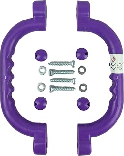 HIKS Set of 2 Purple Grab Handles Hand Grips ideal for Climbing Frame, Tree House, Dens & Play House (also available in Blue, Green, Red, Yellow & Pink)