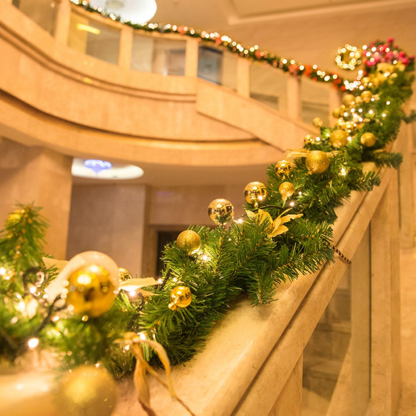Guirlandes De Noël En Fausse Ficelle Conviviale Pour Intérieur Et