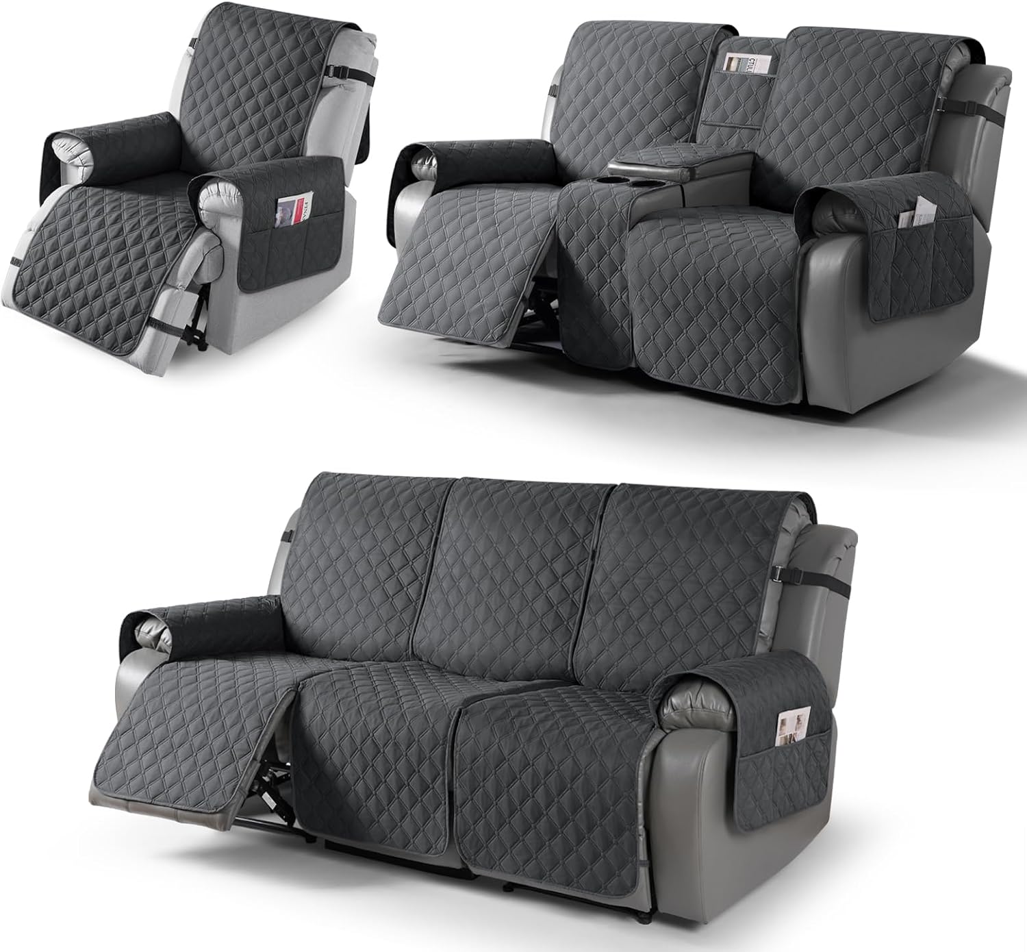 TAOCOCO 100% Waterproof Cover, Charcoal Gray (1seater, 2seater & Console, 3seater)