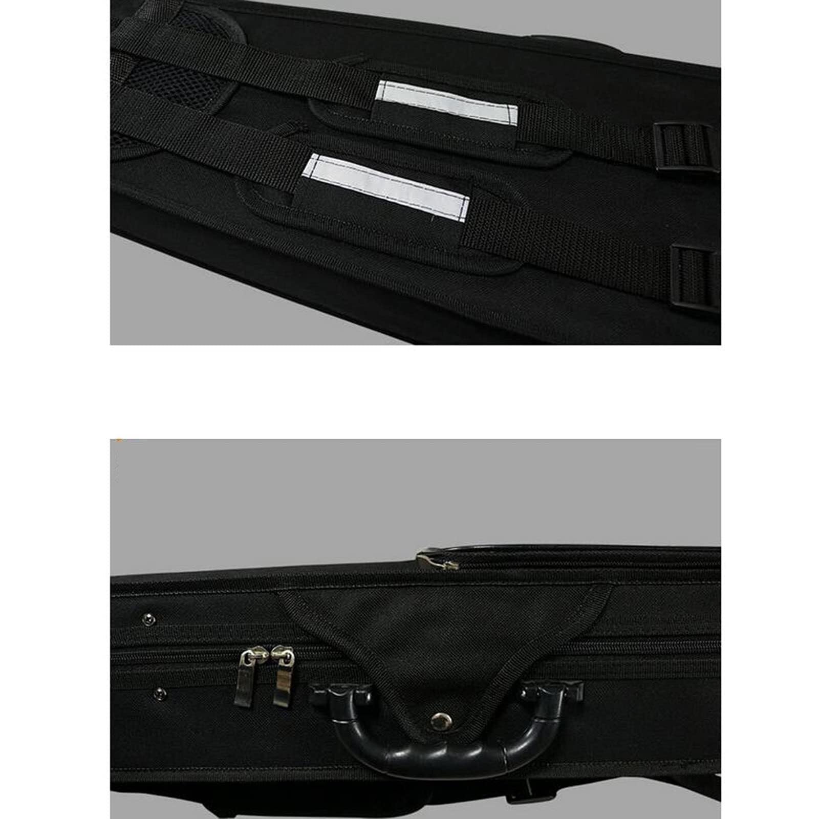 Geigenkoffer Violinkoffer 4/4 Full Size Professionelle Robuste Taschen Hartschalenkoffer Stabil Leicht Geige Koffer Baumwollfutter Violin Box Geigenschutzkoffer