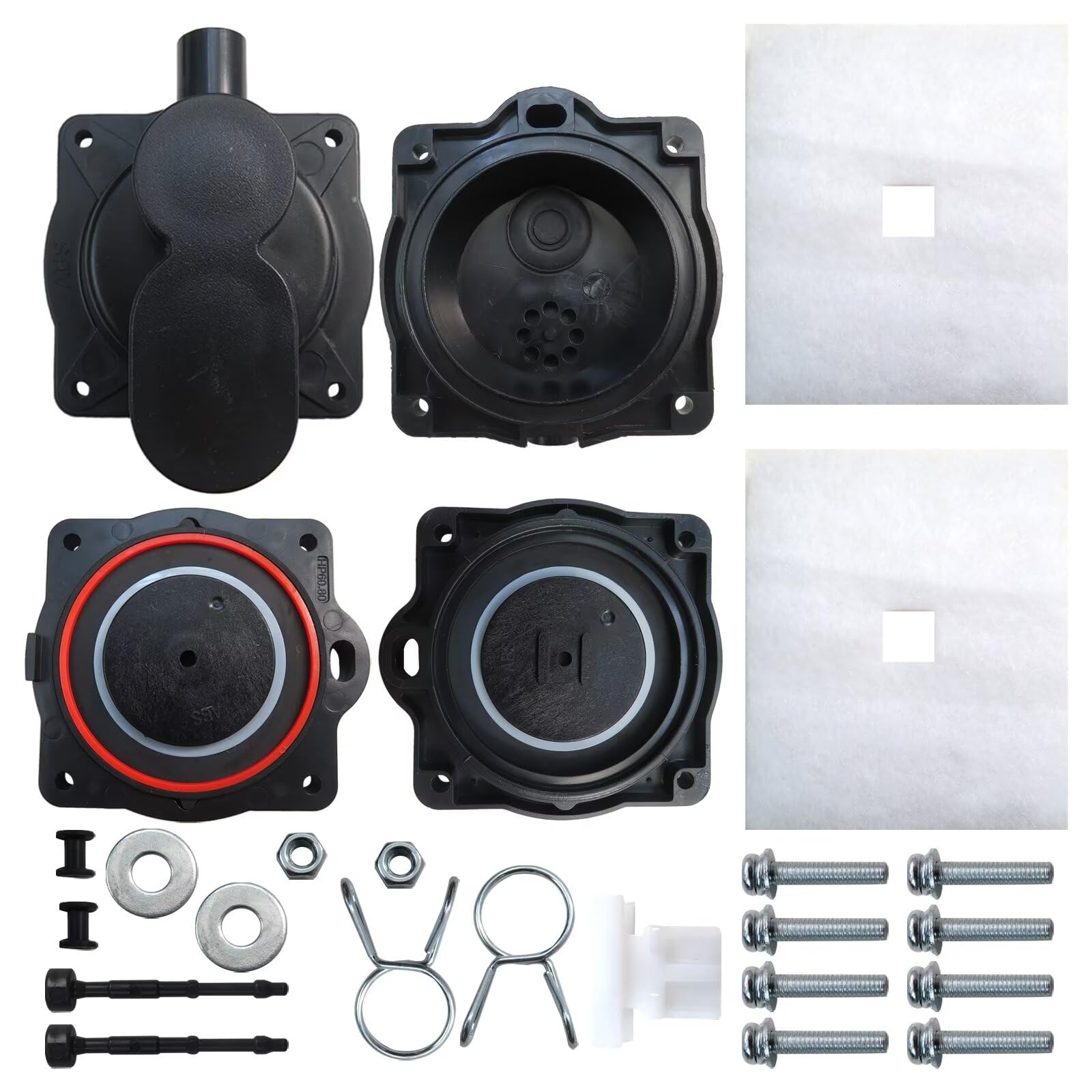Updated for HP60/80 Air Pump Rebuild Complete Kit for Hiblow HP 80 HP 60 Aerators HP-80-0110, with White Switch