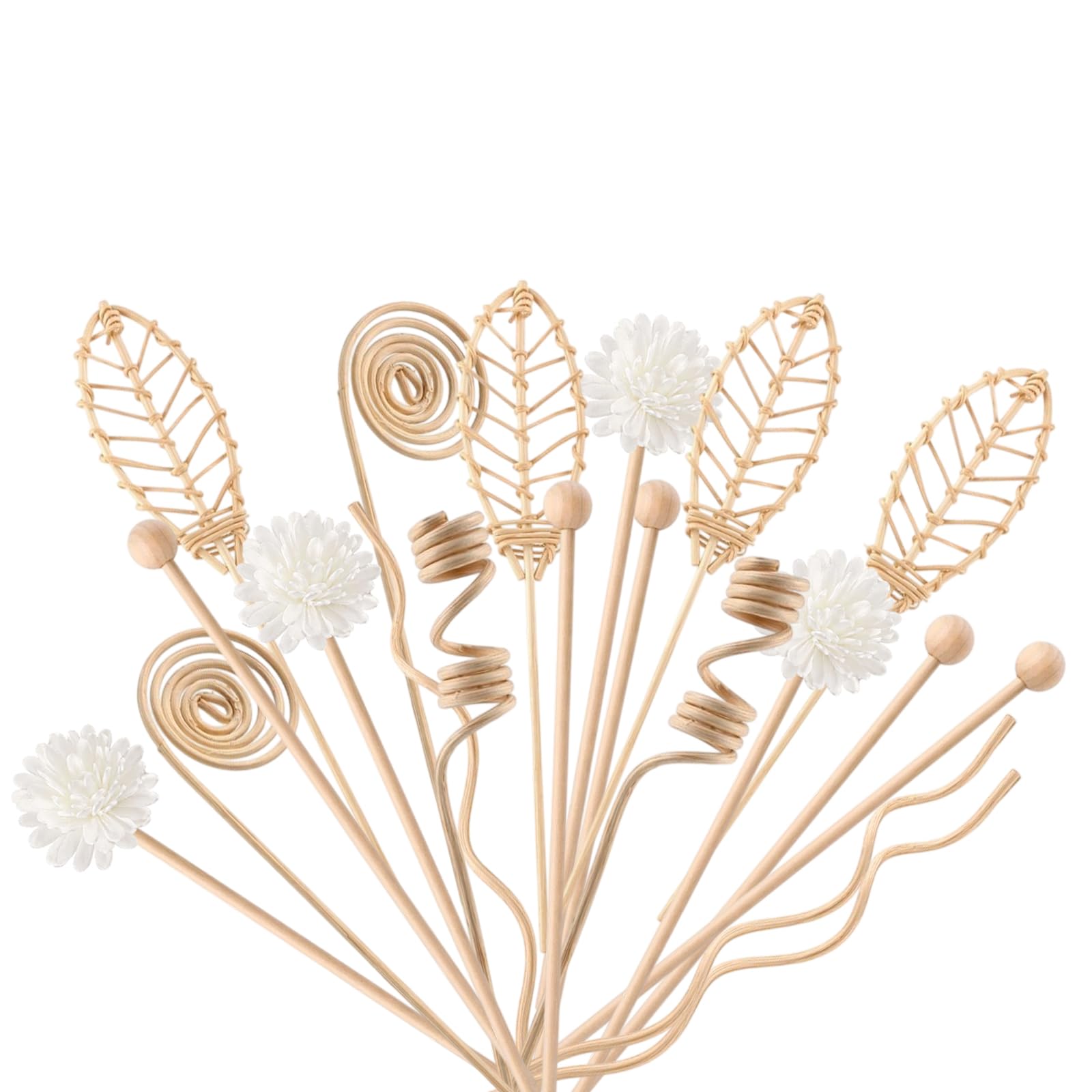 WORUIB Reed Diffuser Sticks, 2 Sets of 12 Pieces Diffuser Reeds Sticks for Home Fragrance, Diffuser Sticks for Essential Oil, Long-Lasting Reed Diffuser Sticks Measuring 25.00 x 0.30 x 0.30 cm