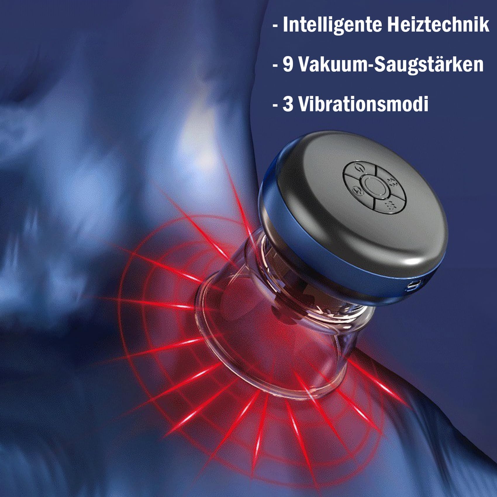 60Kpa Super Brust Vakuumpumpe Elektrische Brustmassagegeräte Mit 3 Vibrationsmotor, Heizmodus Und 9 Saugmodus Nippelsauger Brustvergrößerung Sucker Pumpe Sexspielzeug Für Frauen,Rot,Set