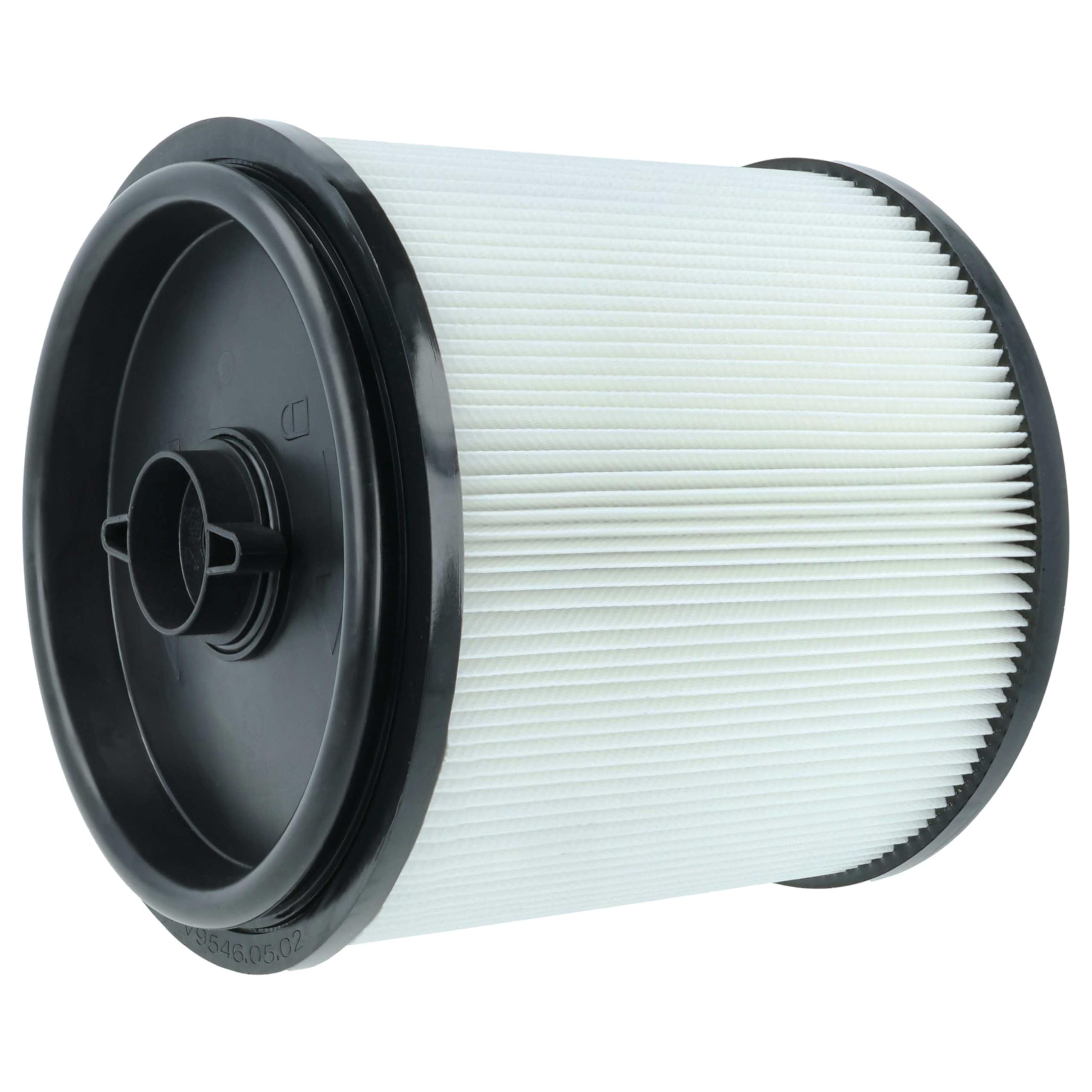 vhbw 4 x filtr harmonijkowy kompatybilny z Einhell TE-VC 2350 SACL, 2350 SACL EX CH, 2350 SACL EX UKCA odkurzacz na mokro i sucho – filtr nabojowy, czarno-biały