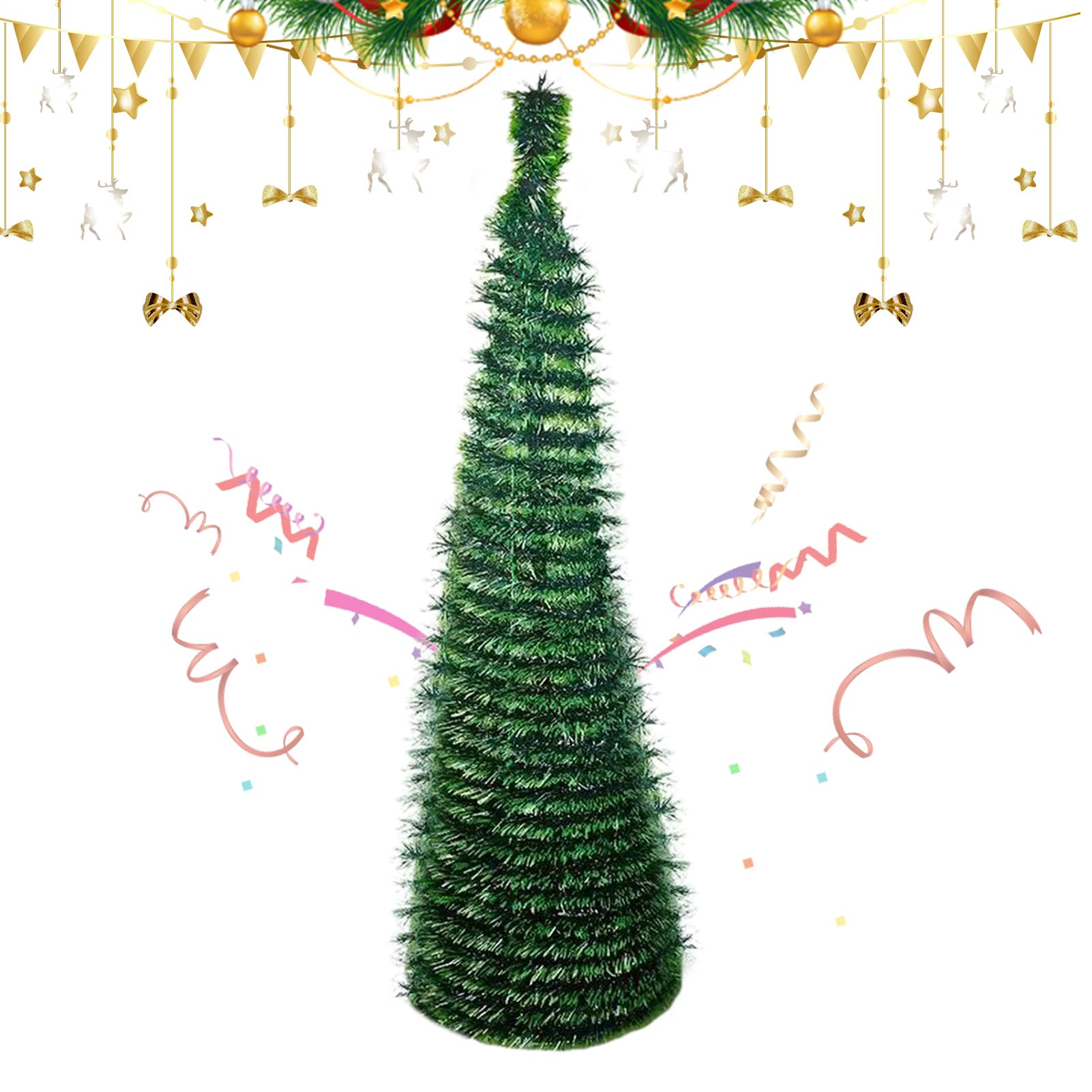 Árbol De Navidad Artificial Plegable Artificial Para Exterior 1,5 M