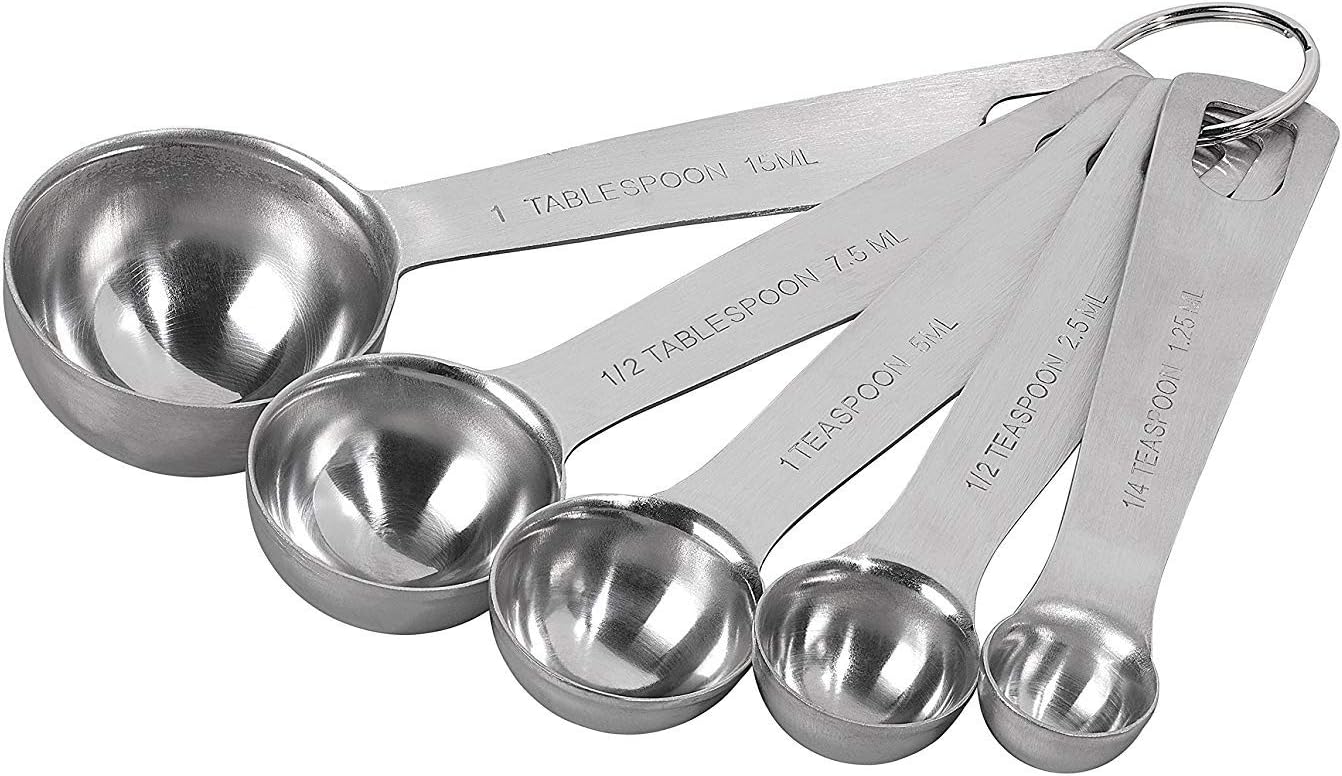 2X Measuring Spoons, Stainless Steel