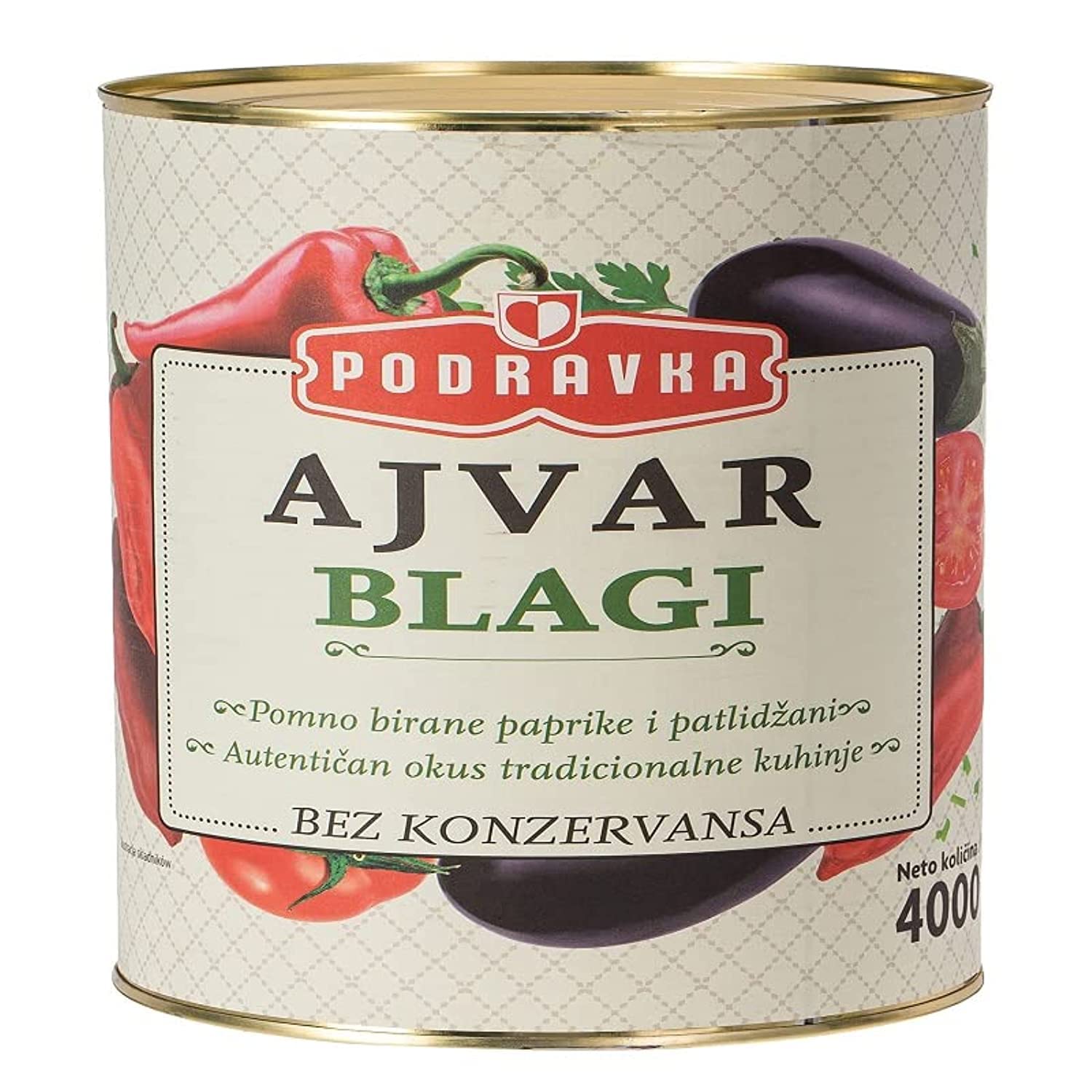 Health Choice Podravka Ajvar Blagi 4 Kg