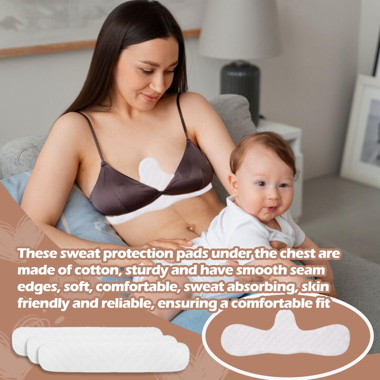 Protection anti - transpiration sous les coussins des seins et des soutiens - gorge, protection anti - transpiration sous les seins des femmes, rembourrage anti - affaissement sous les sangles de sueu