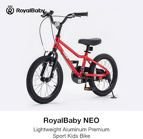 Miniatura 10 de Royalbaby Bicicleta de aluminio para niños de 16 y 18 pulgadas, bicicleta ligera para niños y niñas de 4 a 9 años, varios colores