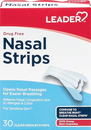 LEADER Tiras nasales libres de drogas 30CT