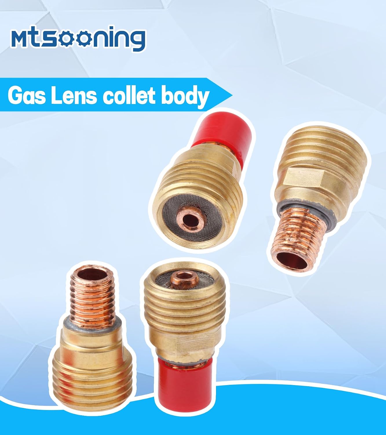 5PCS 45V44 2.4mm(3/32inch) Tig Welding Gas Lens Collet Body | Replacement for TIG Welding Torch WP-9/20/25
