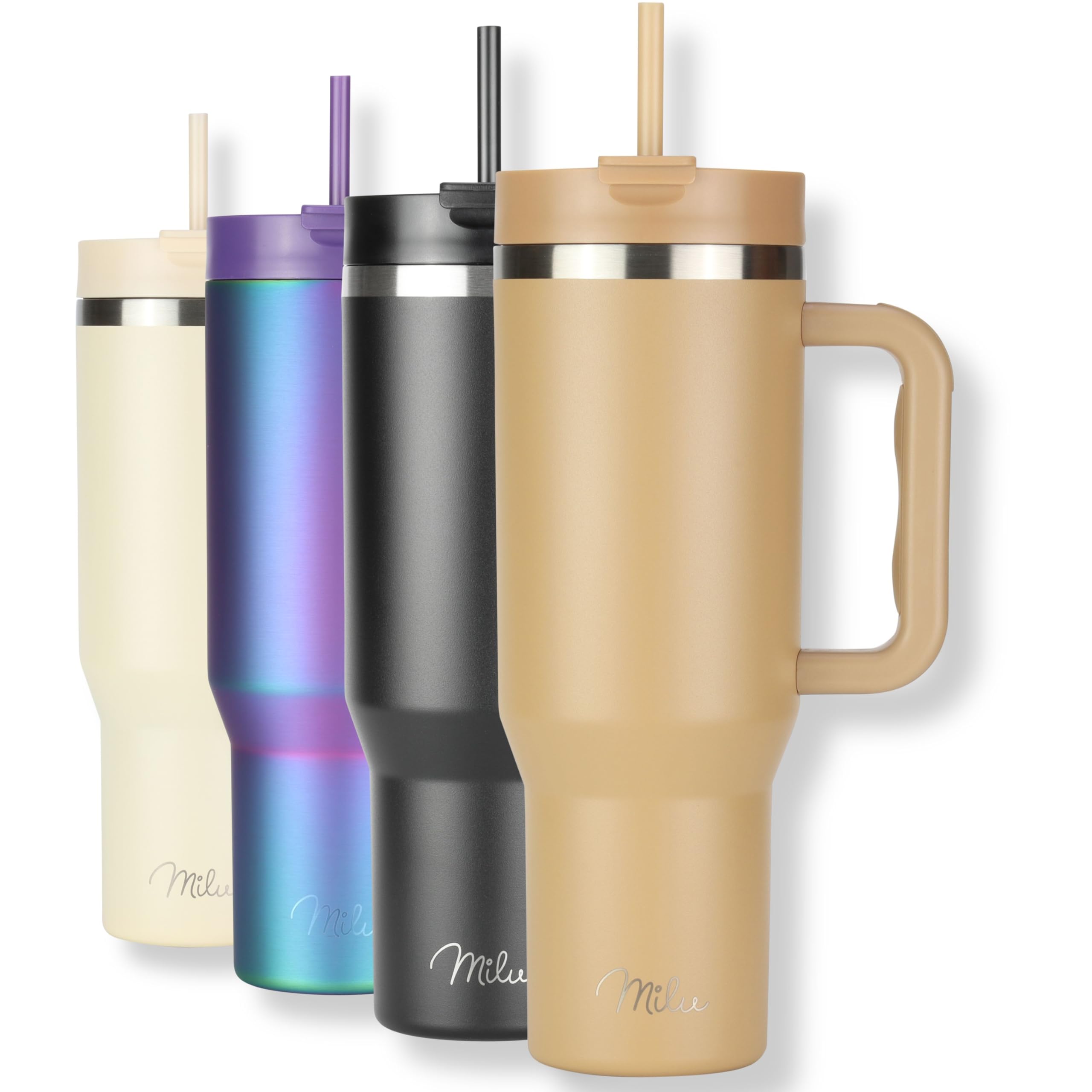 Isolierte Edelstahl-Wasserflasche 900 Ml - Hält 48h Kalt, 24h Heiß, Mit Trinkhalm & Paracord-Griff (Survival-Set)
