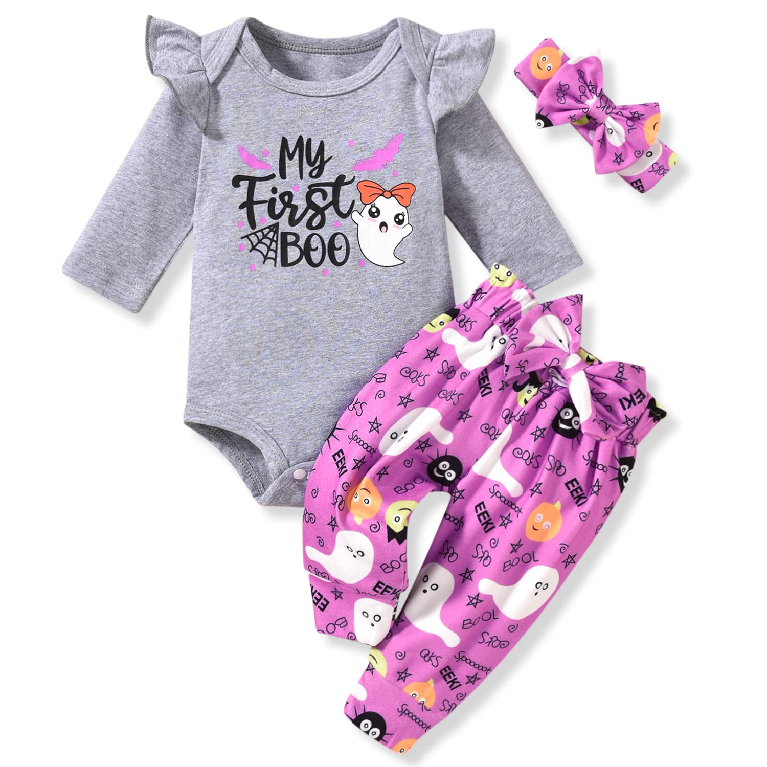 HINTINAPreemie Newborn Infant Baby Girl 1st First Halloween Outfits