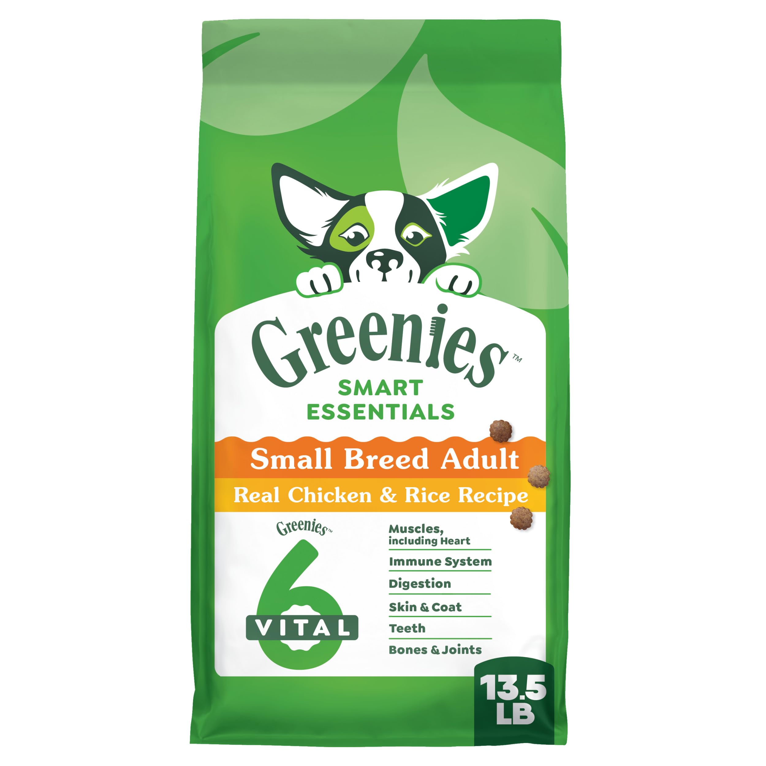 Smart Essentials Small Breed Adult High Protein Dry Dog Food Real Chicken & Rice Recipe, 13.5 lb. Bag