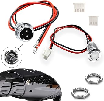 Hoverboard Charging Port Replacement 3 Prong for Swegway Swagtron Swagboard CHO Hover-1 swagtron TOMOLOO etc Smart Self-Balancing Scooter