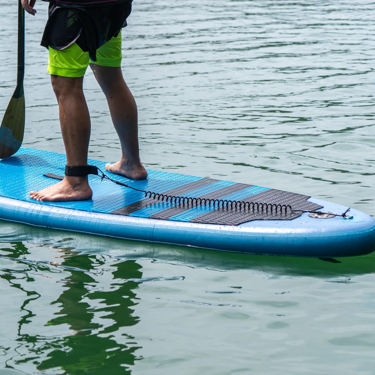 Coiled SUP Leash - Tavola da Surf da 10", con Cinghia a Strappo