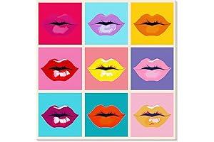 7CANVAS Pop Art Makeup Canvas Wall Decor