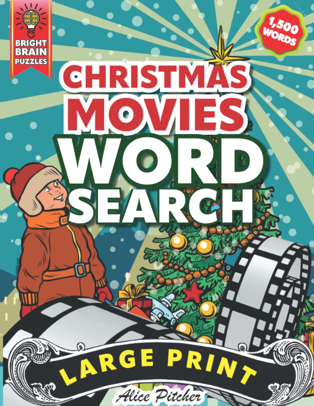 Christmas Movie Word Search Large Print: Large Print Word Search Puzzle Book for Adults & Seniors