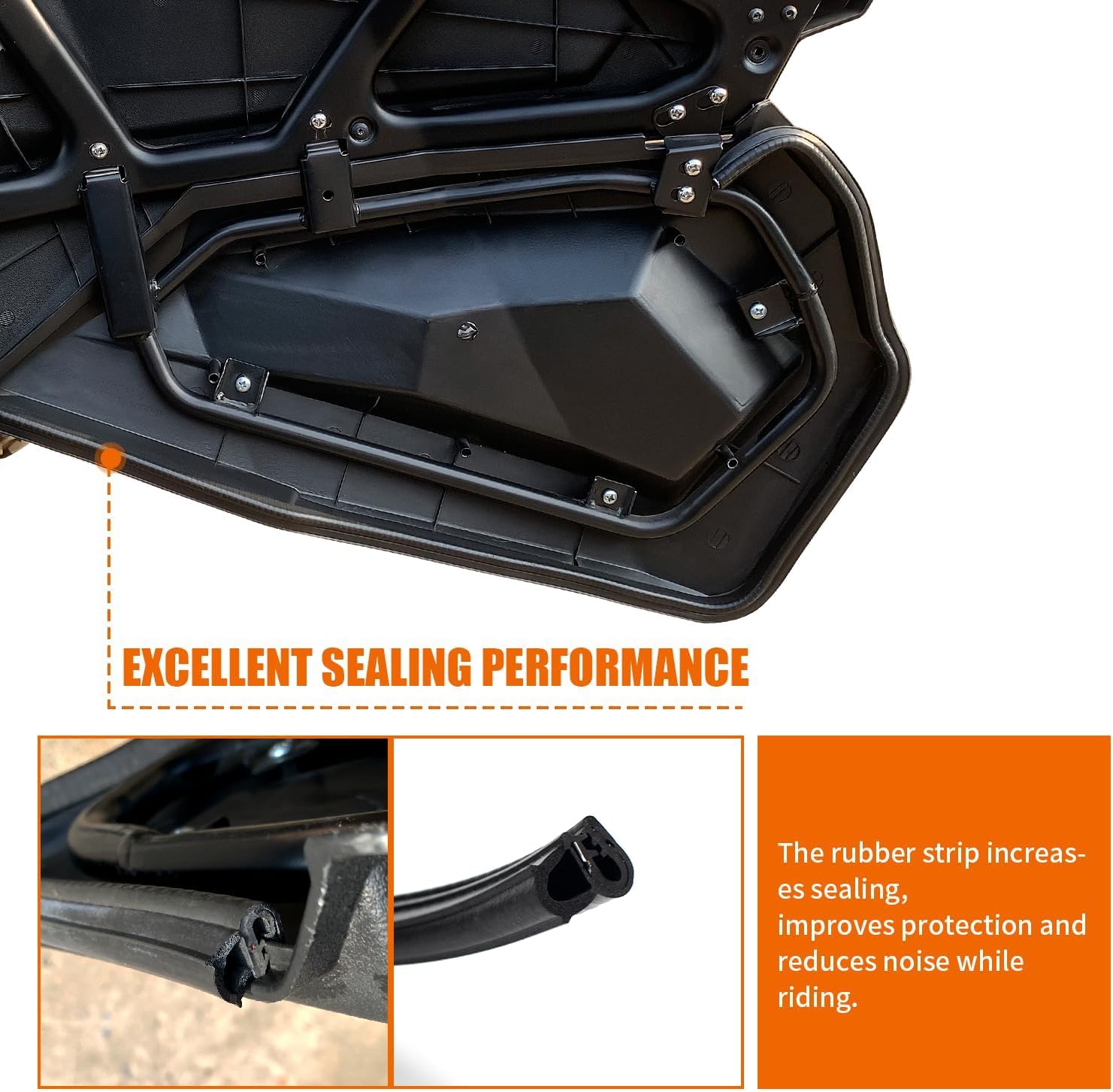 RZR XP 1000 Lower Doors, UTV Half Lower Doors Inserts Panels with Built-in Metal Frame Compatible with Polaris RZR XP 1000/XP Turbo/S 1000/S 900 2 Doors 2014-2023 Accessories, Replace 2879509