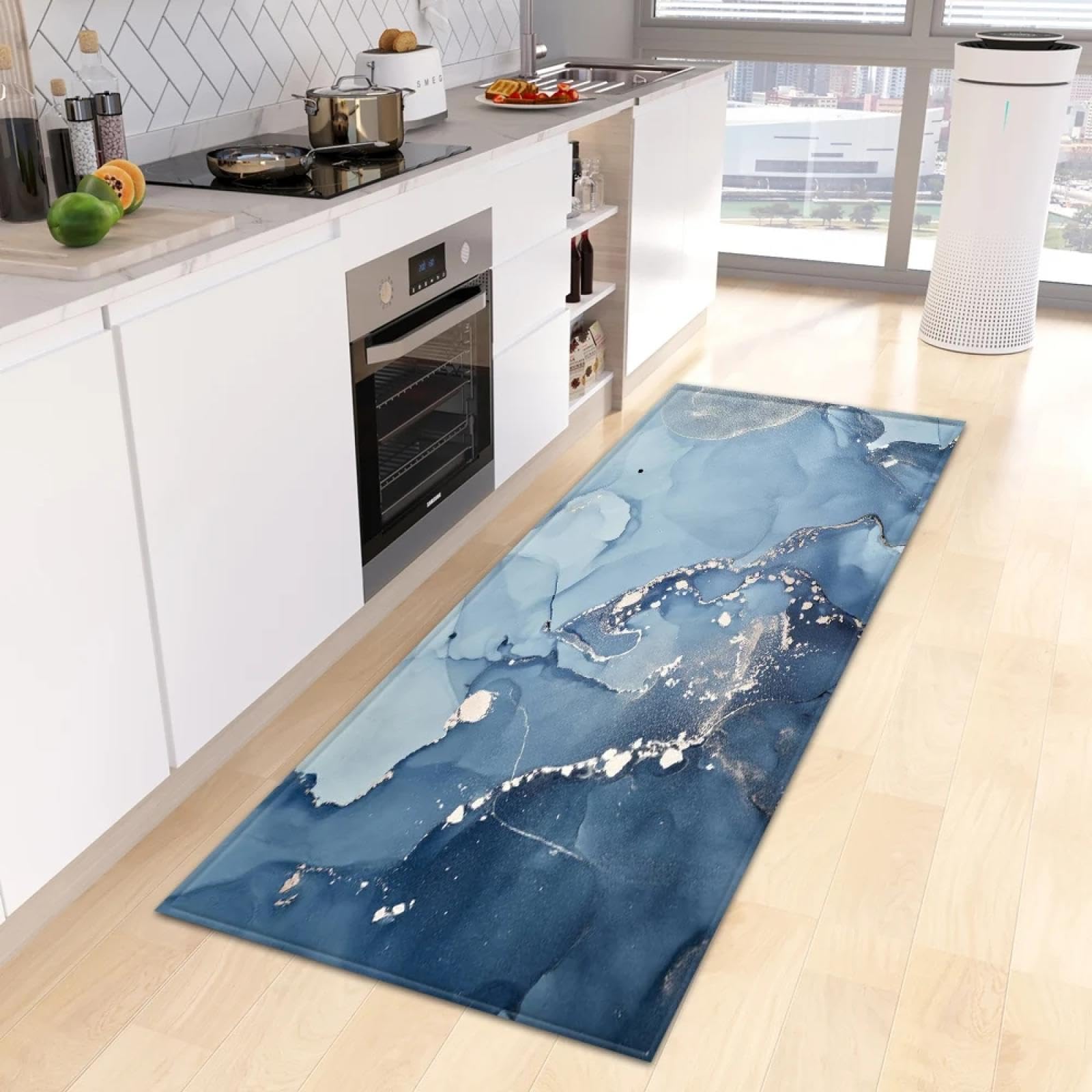 Tapis de cuisine 80x160 paillasson entrée marbre salon couloir