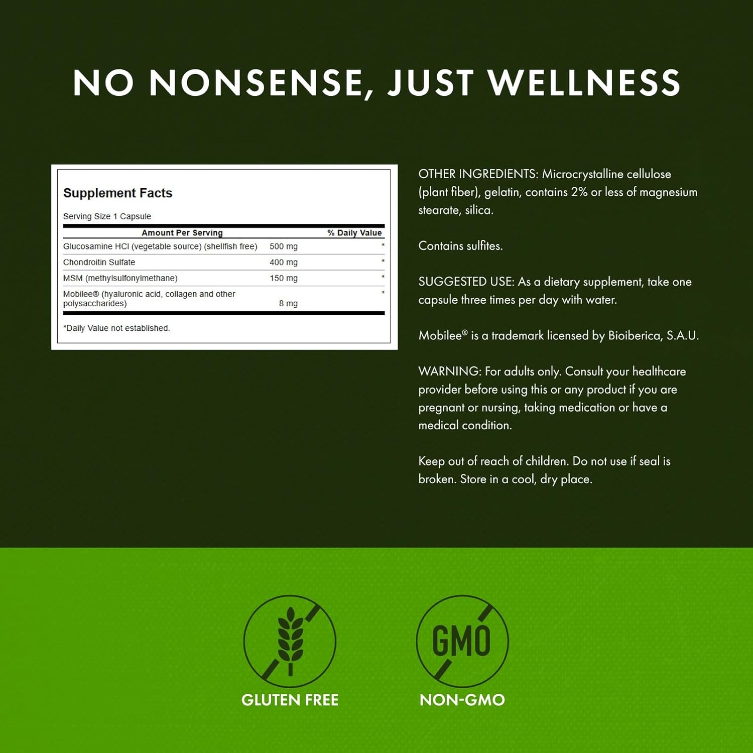 Swanson Glucosamine Chondroitin & Msm with Hyal-Joint 90 Capsules