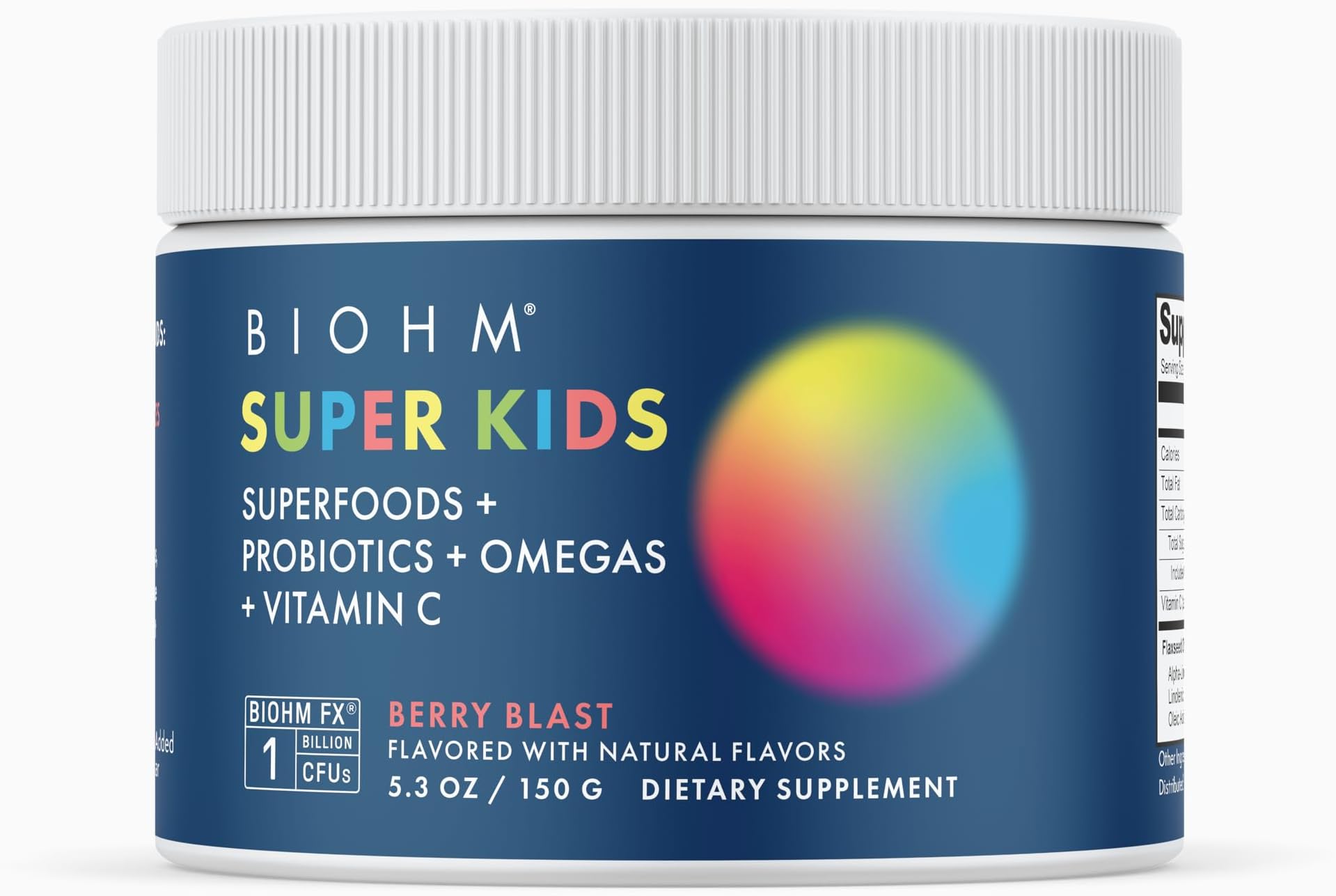 Super Kids - Superfood Powder with Probiotics, Prebiotics, Omegas + Vitamin C