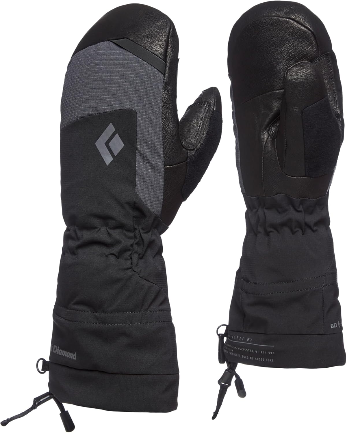 BLACK DIAMOND Women's Mercury Ski/Snow Mitts | Contains BD.Dry Waterproof Insert | Includes Primaloft Gold Fleece Lining | Removable Liner Mittens